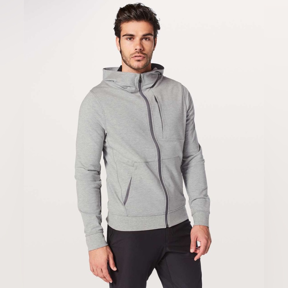 Lululemon City Sweat Zip Hoodie Heathered Medium Grey Medium